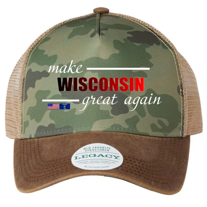 Make West Wisconsin Great Again Legacy Tie Dye Trucker Hat