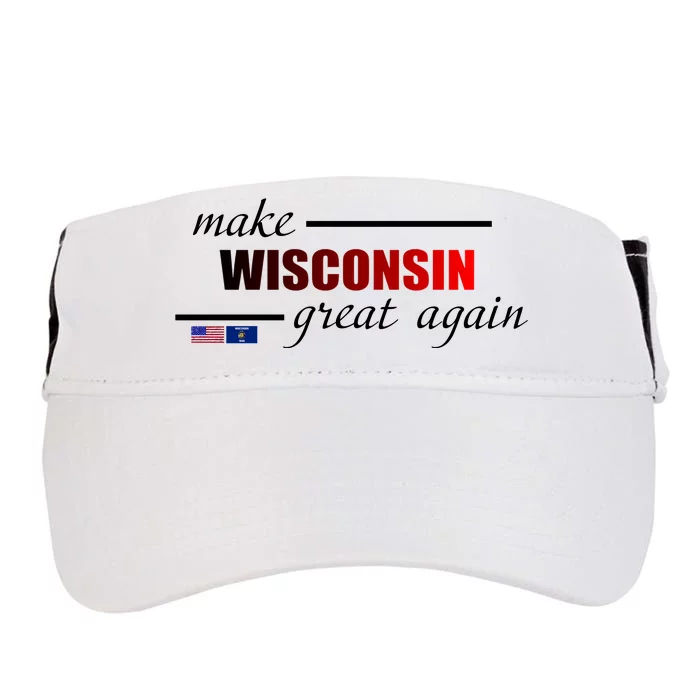 Make West Wisconsin Great Again Adult Drive Performance Visor