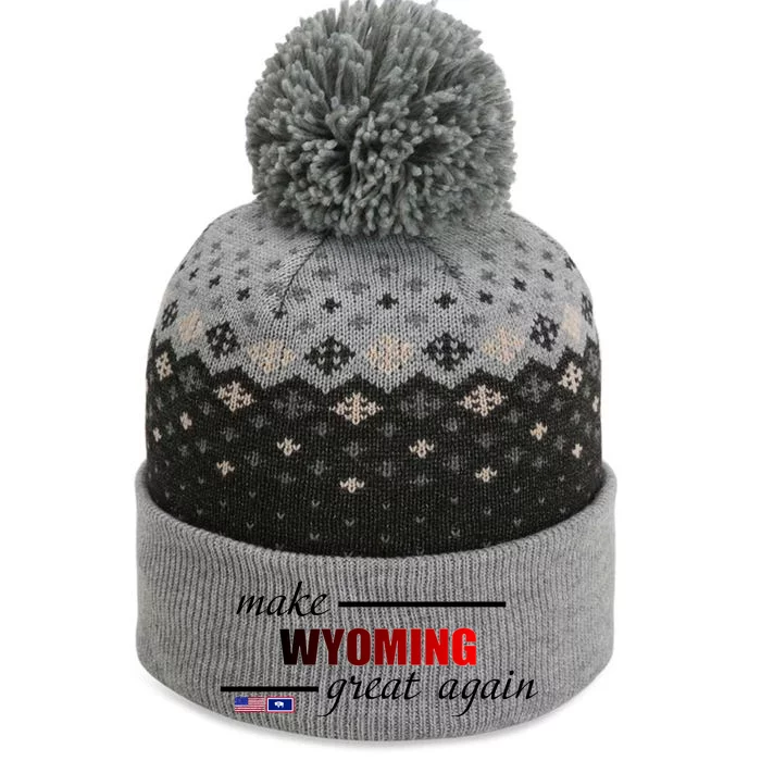 Make West Wyoming Great Again The Baniff Cuffed Pom Beanie