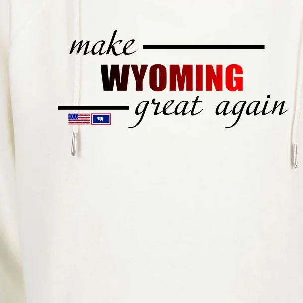 Make West Wyoming Great Again Womens Funnel Neck Pullover Hood