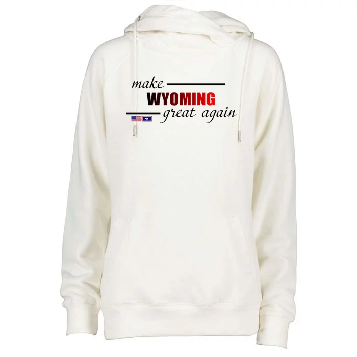 Make West Wyoming Great Again Womens Funnel Neck Pullover Hood