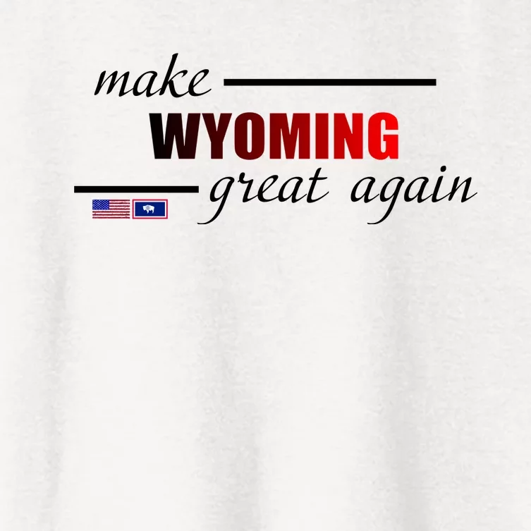 Make West Wyoming Great Again Women's Crop Top Tee