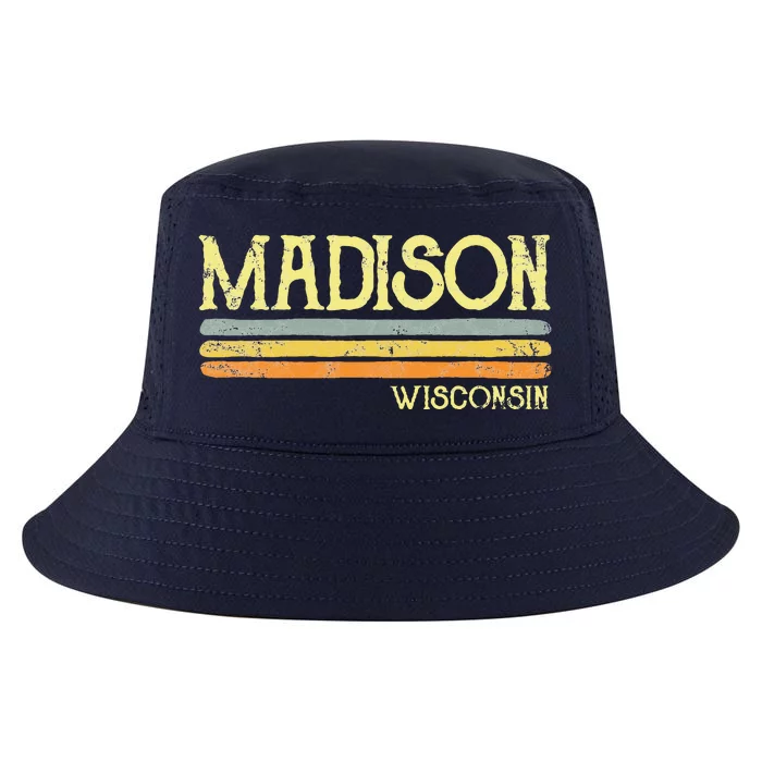 Madison Wisconsin Wi Love Gift Souvenir Cool Comfort Performance Bucket Hat