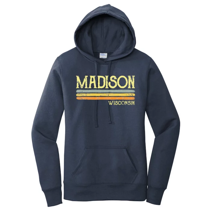 Madison Wisconsin Wi Love Gift Souvenir Women's Pullover Hoodie