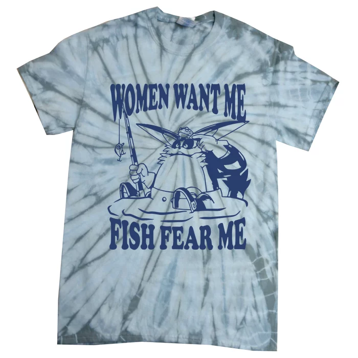 Mamono World Women Want Me Fish Fear Me Tie-Dye T-Shirt