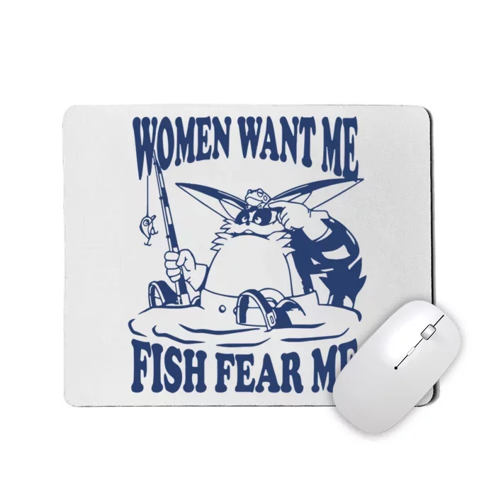 Mamono World Women Want Me Fish Fear Me Mousepad