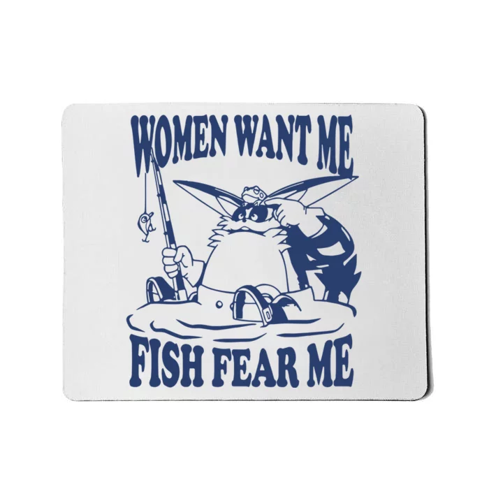 Mamono World Women Want Me Fish Fear Me Mousepad