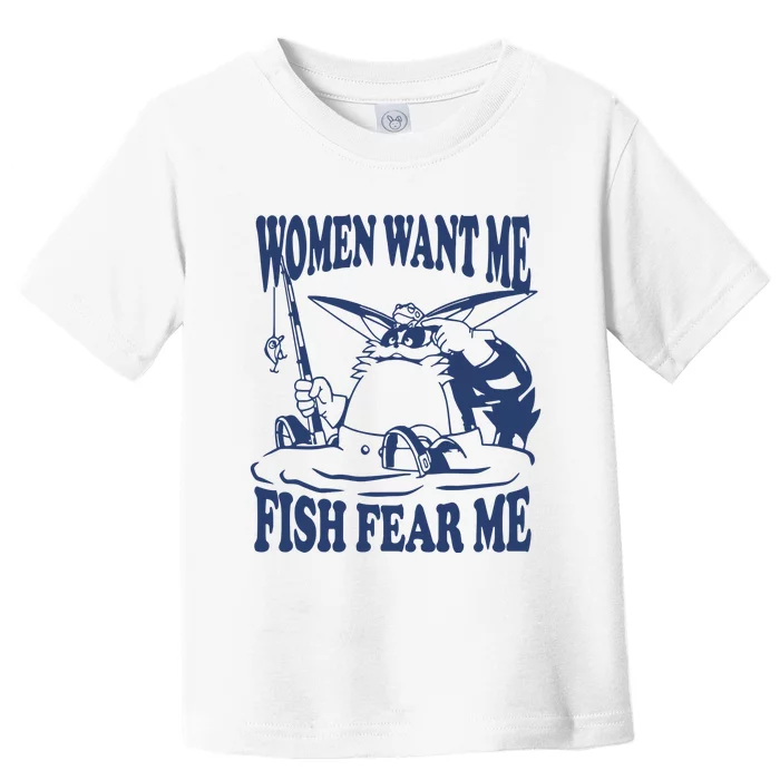 Mamono World Women Want Me Fish Fear Me Toddler T-Shirt