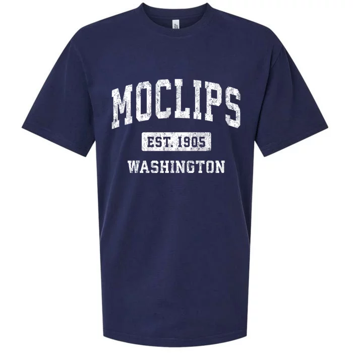 Moclips Washington Wa Vintage Athletic Sports Sueded Cloud Jersey T-Shirt