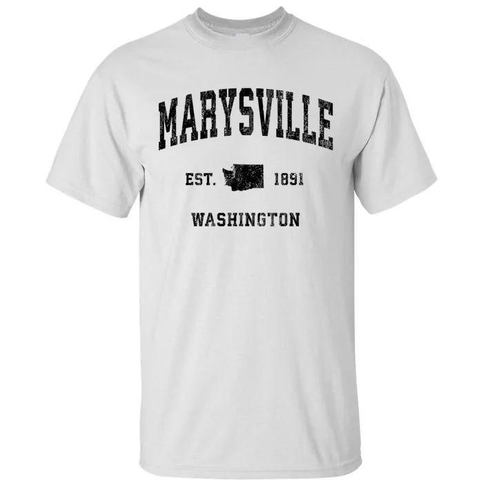 Marysville Washington Wa Vintage Established Athletic Sports Design Tall T-Shirt