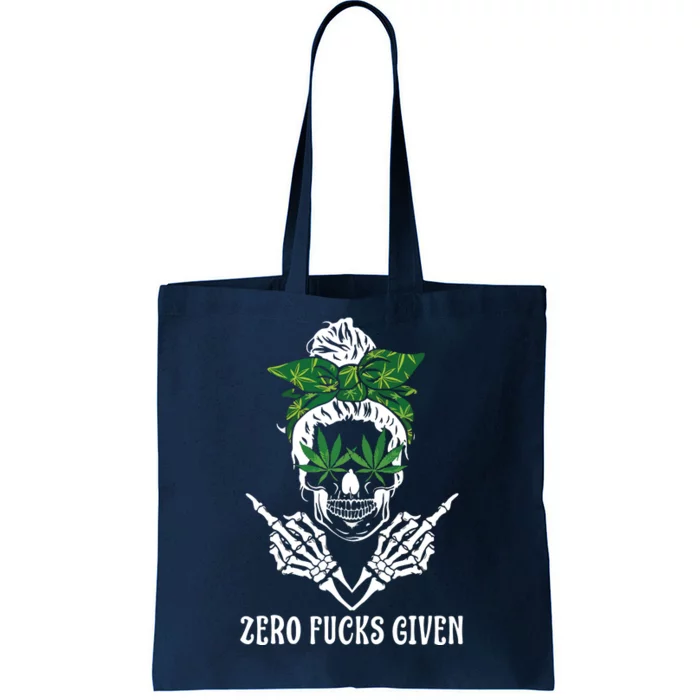 Men Women Weed Skull Cannabis Marijuana 420 THC Weed Lover Tote Bag