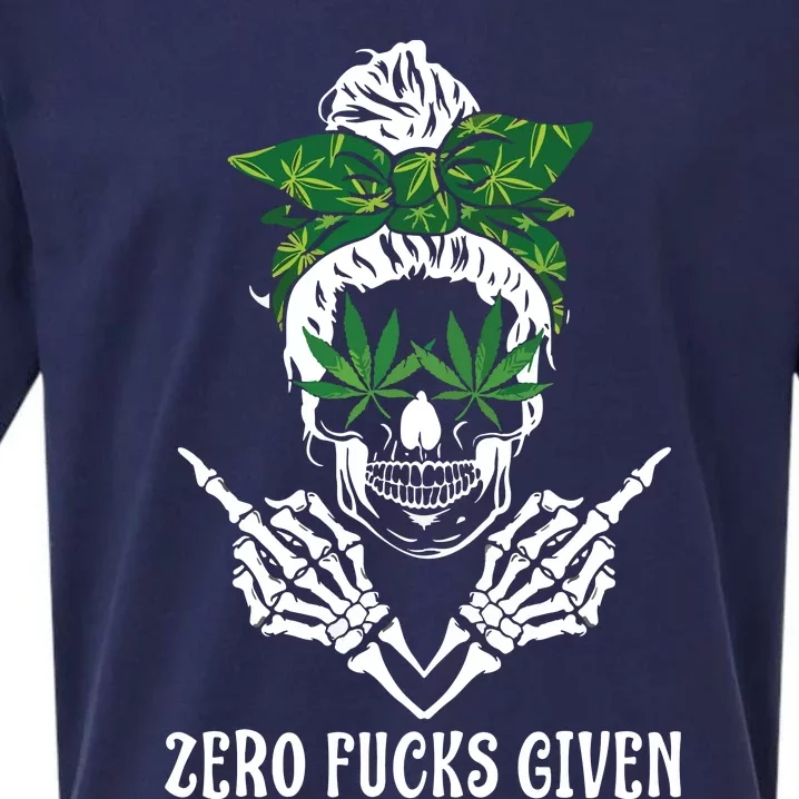 Men Women Weed Skull Cannabis Marijuana 420 THC Weed Lover Sueded Cloud Jersey T-Shirt