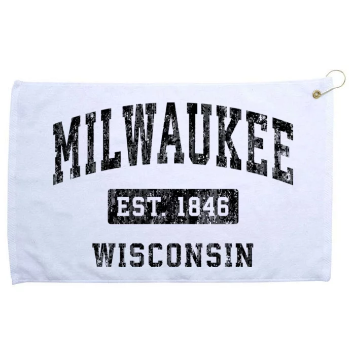 Milwaukee Wisconsin Wi Vintage Established Sports Grommeted Golf Towel