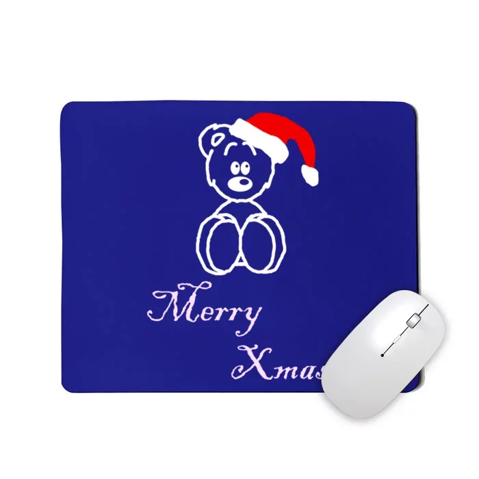 Merry Xmas Bear Meaningful Gift Mousepad