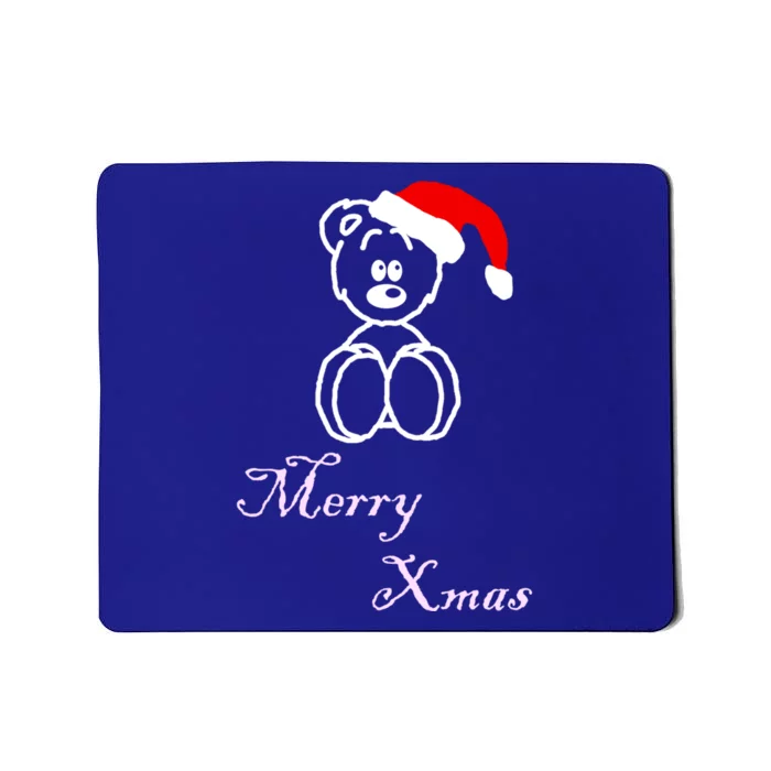 Merry Xmas Bear Meaningful Gift Mousepad