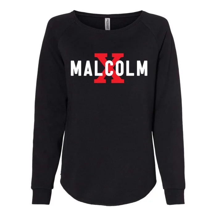 Malcolm X Black History Womens California Wash Sweatshirt