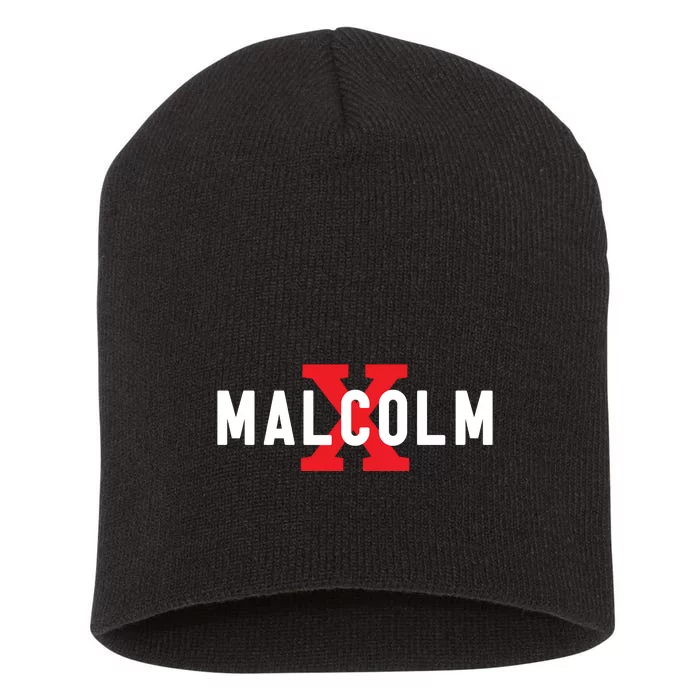 Malcolm X Black History Short Acrylic Beanie