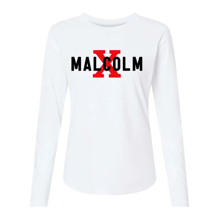 Malcolm X Civil Rights Movement America Usa Womens Cotton Relaxed Long Sleeve T-Shirt