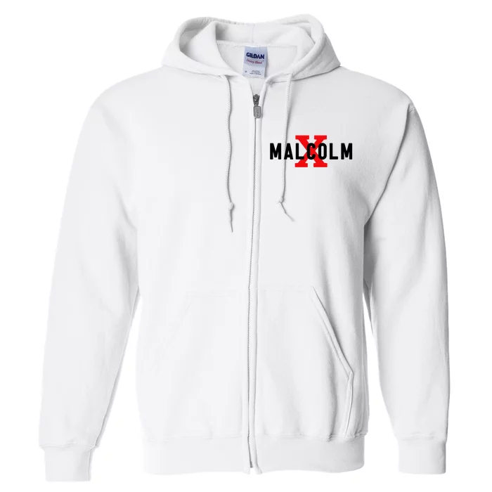 Malcolm X Civil Rights Movement America Usa Full Zip Hoodie