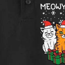 Meowy Xmas Christmas Cats Santa Cute Kitten Wo Girl Dry Zone Grid Performance Polo