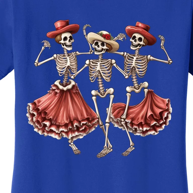 Merry Xmas Christmas Dancing Skeletons Santa Claus Meaningful Gift Women's T-Shirt