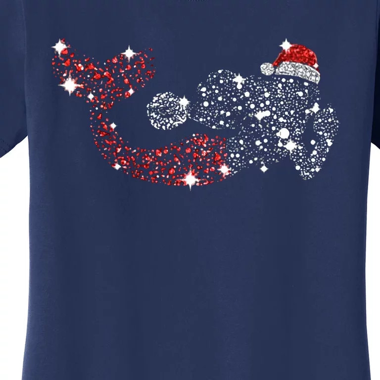 Mermaid Xmas Christmas Fish Women's T-Shirt