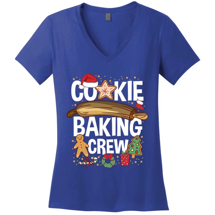 Matching Xmas Cookie Baking Family Cookie Baking Crew Gift Women's V-Neck T-Shirt