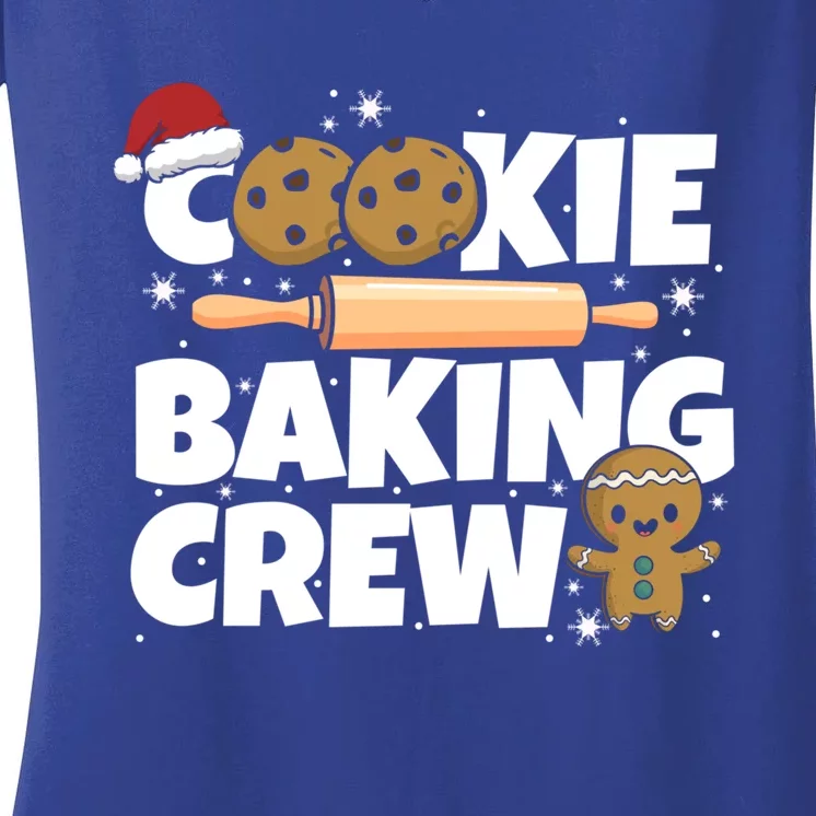 Matching Xmas Cookie Baking Family Cookie Baking Crew Gift Women's V-Neck T-Shirt