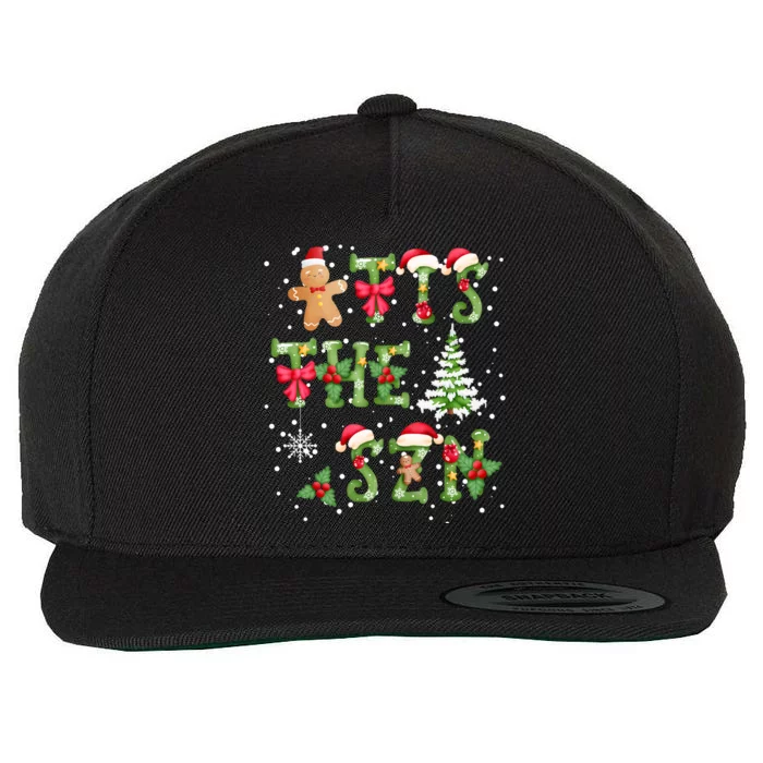 Merry Xmas Christmas Tis The Season Family Women Mom Wool Snapback Cap