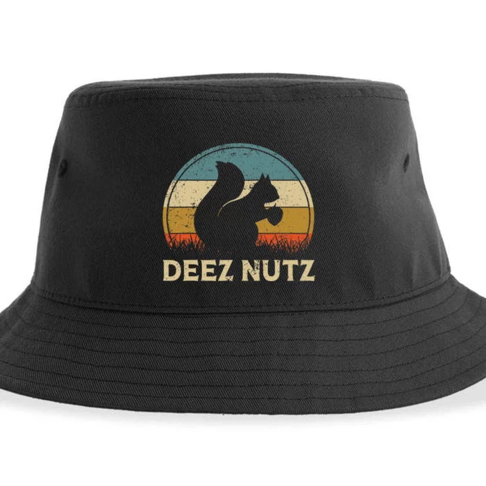 Merry Xmas Deez Nuts Christmas Nuts Cracker Vintage Sustainable Bucket Hat