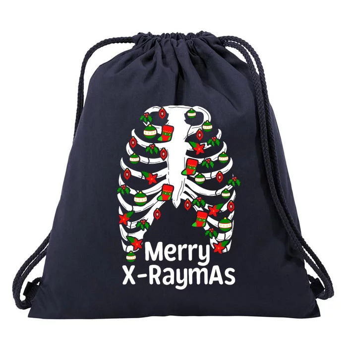 Merry Xraymas Funny Radiology Tech Present Drawstring Bag