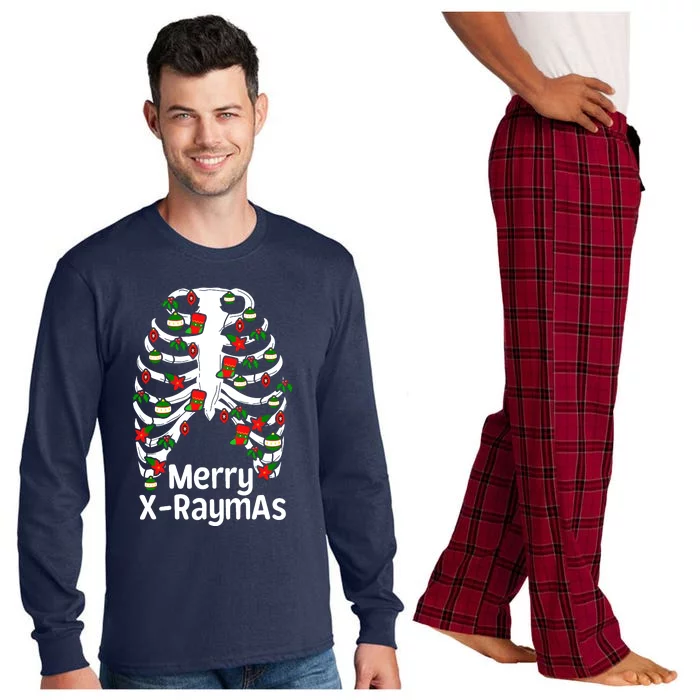 Merry Xraymas Funny Radiology Tech Present Long Sleeve Pajama Set