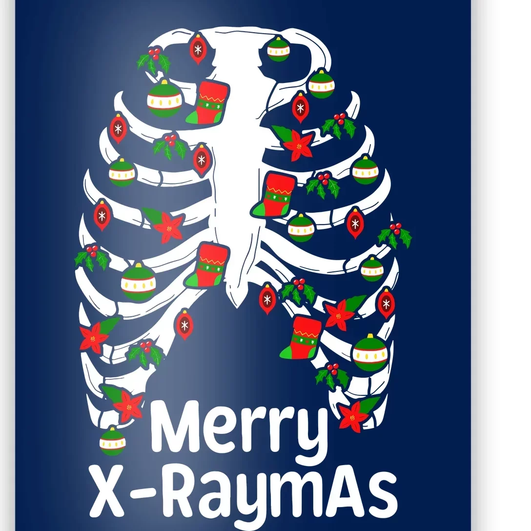 Merry Xraymas Funny Radiology Tech Present Poster