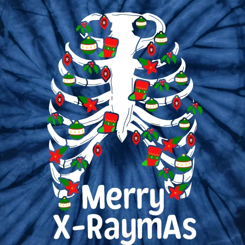 Merry Xraymas Funny Radiology Tech Present Tie-Dye T-Shirt