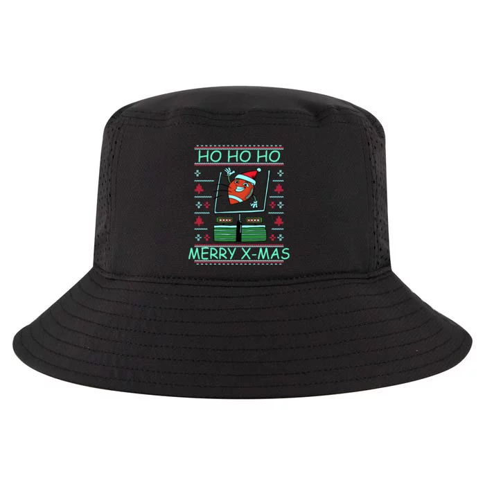 Merry XMas Football Ugly Christmas Sweater Cool Comfort Performance Bucket Hat