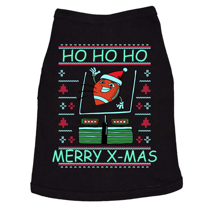 Merry XMas Football Ugly Christmas Sweater Doggie Tank