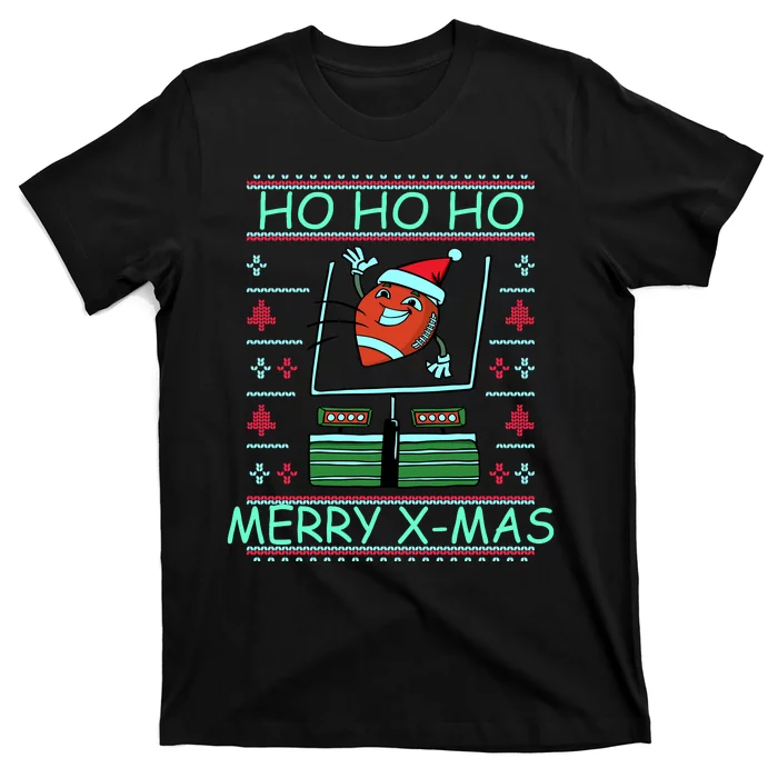 Merry XMas Football Ugly Christmas Sweater T-Shirt