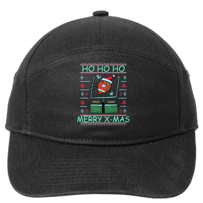 Merry XMas Football Ugly Christmas Sweater 7-Panel Snapback Hat