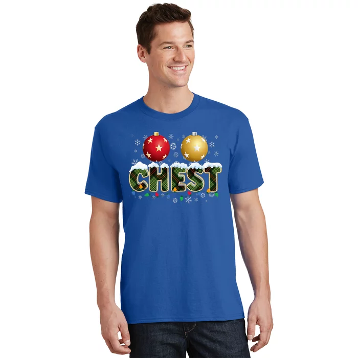 Matching Xmas Funny Couples Chestnuts Festive Holiday Gift T-Shirt