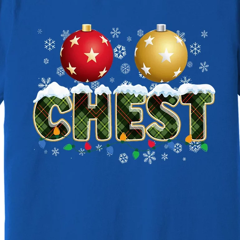 Matching Xmas Funny Couples Chestnuts Festive Holiday Gift Premium T-Shirt