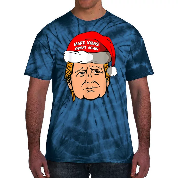 Make Xmas Great Again Trump Shirt Make Xmas Great Again Sata Tie-Dye T-Shirt