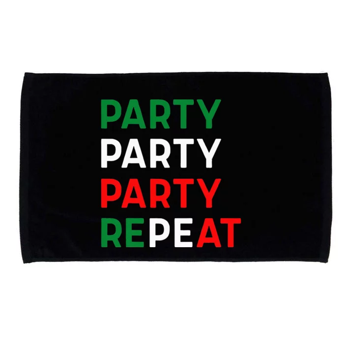 Mademark X Jersey Shore Family Vacation Party Party Party Repeat Microfiber Hand Towel