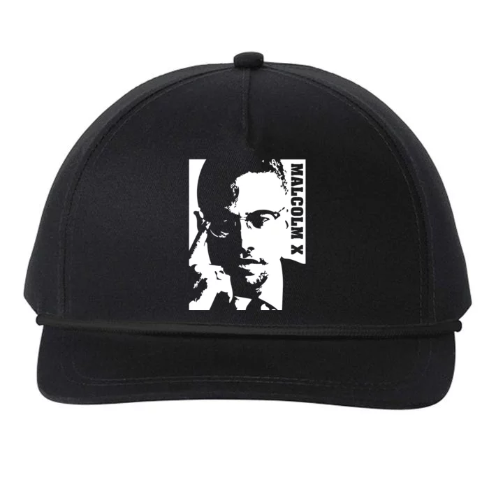 Malcolm X Snapback Five-Panel Rope Hat