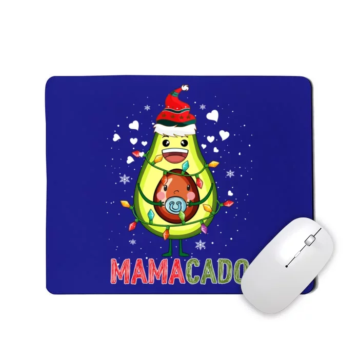 Mamacado Xmas Mama Santa Avocado Pregnancy Announcet Gift Mousepad