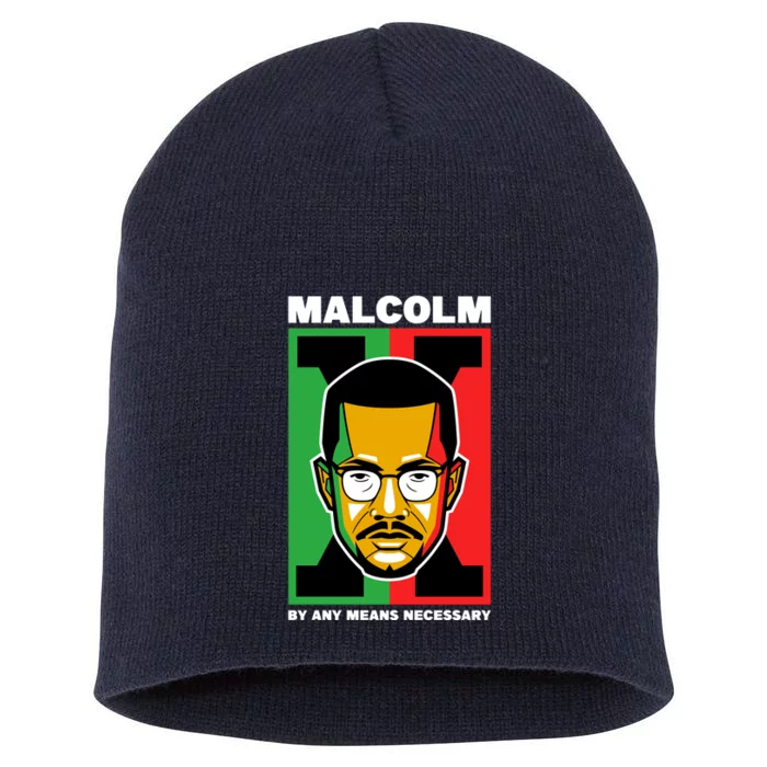 MALCOLM X NECESSARY Short Acrylic Beanie