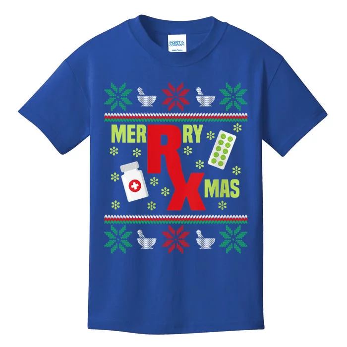 Merry Xmas Pharmacy Tech Pharmacist Ugly Christmas Sweater Great Gift Kids T-Shirt