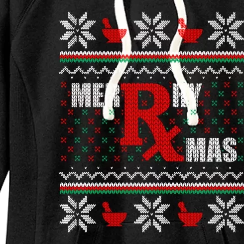 Merry Xmas Pharmacist Gift Women's Fleece Hoodie