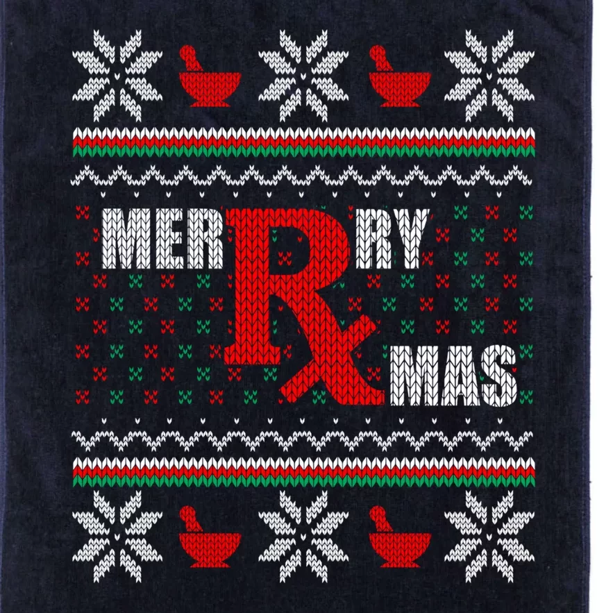 Merry Xmas Pharmacist Gift Platinum Collection Golf Towel