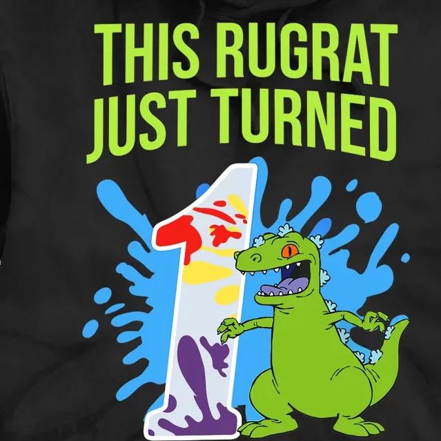 Mademark X Rugrats This Rugrat Just Turned 1 1st Birthday Tie Dye Hoodie