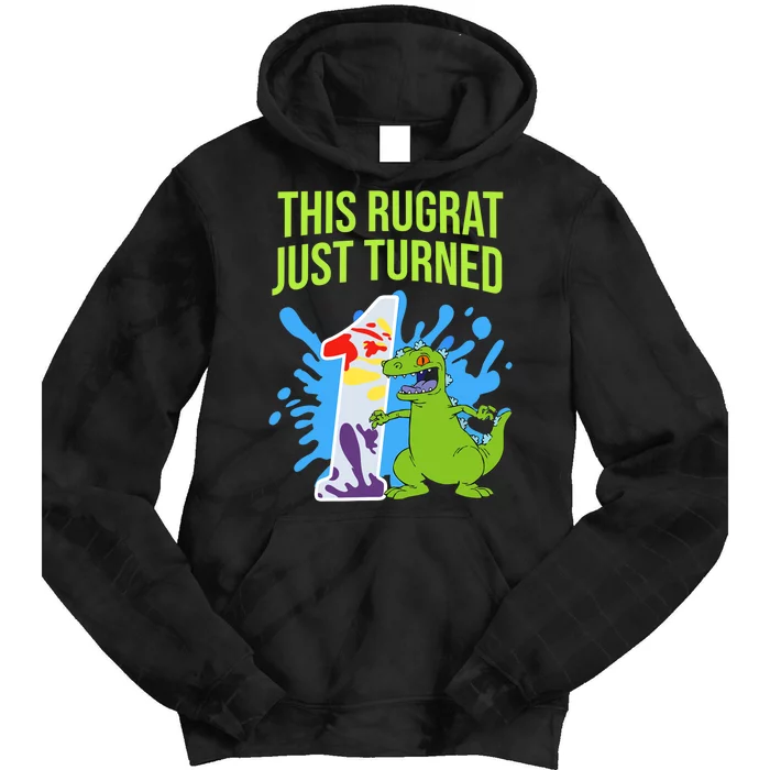 Mademark X Rugrats This Rugrat Just Turned 1 1st Birthday Tie Dye Hoodie